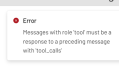 5ire接入HexStrike AI MCP Agents报错Error Messages with role 'tool' must be a response to a preceding ...